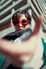 Festive Portrait with Christmas Lights Bokeh · Free Stock Photo