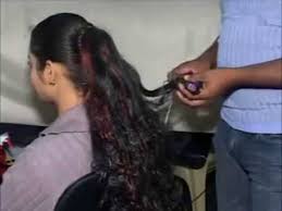 When considering various hairstyles for fine, thin hair, pay heed to your face type in order to get the most flattering and balanced look. A Man Making Curly Hair Style For Indian Long Hair Girl Youtube