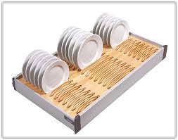Kitchen Drawer Plate Organizer Plate Organizer Kitchen Drawers Cabinets Organization