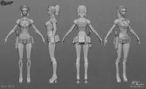 Lady Mechanika Base Mesh By Ybourykina On Deviantart Lady Mechanika Character Modeling Character Turnaround