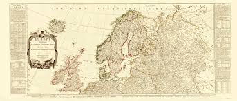 This is a kingdom in northern europe bordered by norway to the west and finland to the northeast, connected to denmark by the öresund bridge in the south, the rest of the border is bordered by the baltic sea and the kattegat sea. Old Europe Map Northern Europe Sayer 1787 23 X 53 61 Walmart Com Walmart Com