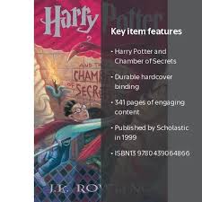 JK Rowling, Harry Potter Book, Chamber of Secrets, Hardcover - Walmart.com
