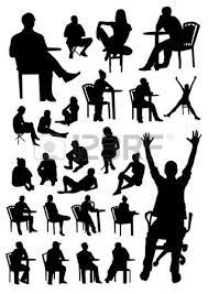 Sitting People Silhouettes Silhouette People Silhouette Architecture People Illustration