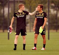Mario Gotze And Marco Reus Borussia Dortmund Dortmund Marco Reus