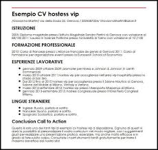 Esempio Di Curriculum Vitae Di Hostess Ilcvperfetto