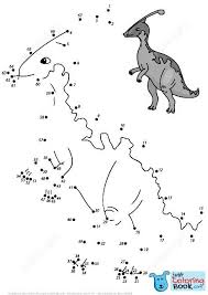 Parasaurolophus Dot To Dot Free Printable Coloring Pages For Free Download Parasaurolophus Coloring Pages Dinozavry