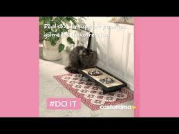 Tuto Fabriquez Un Support Tout En Elegance Pour Les Gamelles De Votre Chat Fabriquer Arbre A Chat Gamelle Gamelle Chat