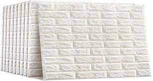 Lightly brush the bricks with water, this helps the plaster to stick. Bstcar 5pcs Self Adhesive Wall Tiles Waterproof Wallpaper Foam Brick Wall Stickers Stick On Wall Tiles Brick Effect 3d Wall Panels 60 30cm Amazon Co Uk Diy Tools