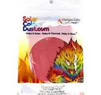 Thermal Dust® 86ºF -Red to Colorless - Heat Sensitive - Color Change®  Pigment