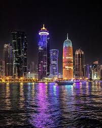 Qatarism قطر الجميلة En Instagram Good Night Doha Qatar Nashplateful Like Comment Tag Your Awesome Phot Qatar Travel Doha Night Skyline
