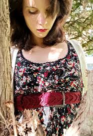 Copper and Crochet high waist Belt