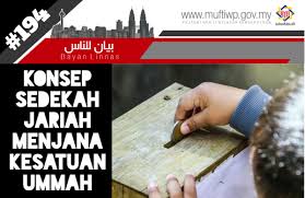 Pejabat Mufti Wilayah Persekutuan Bayan Linnas Siri Ke 194 Konsep Sedekah Jariah Menjana Kesatuan Ummah