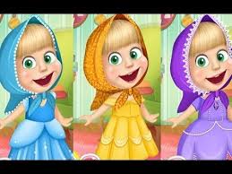 كرتون ماشا والدب ماشا الاميرة الحقيقية العاب تلبيس ماشا والدب للاطفال Games For Kids Masha And The Bear Real Princess