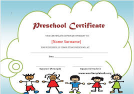 / 21+ graduation certificate templates. Preschool Certificate Templates Word Templates