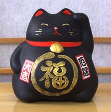 This stands in contrast to many other cultures' thoughts of black. A Maneki Neko Feng Shui Lucky Black Cat For Protection Medium Size