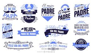 With tenor, maker of gif keyboard, add popular feliz dia del padre animated gifs to your conversations. Insignias Del Dia Del Padre Espanol Descargar Vector