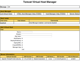 Tomcat Virtual Host Manager Installation Java Servlet Apt
