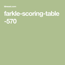 Farkle Scoring Table 570 Incoming Call Screenshot Dice Games Party Games