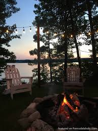 To light the fire, you want to follow the steps below: Remodelaholic Easy Diy Outdoor Lighting Around A Fire Pit