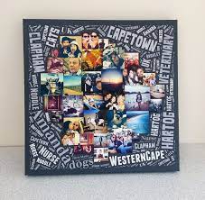 Word Art Photo Collage New Unique Design Amazing Personalised Gift For Her Him Boy Girl Mum Dad Canvas Print Collage Photo Collage Design Photo Collage Canvas