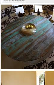 Aqua Teal Distressed Table Top Reclaimed Wood Table Coffee Table Wood Painted Table Tops