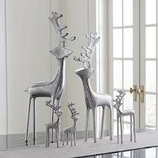 25 Silver Reindeer Reviews Crate And Barrel Decor Silver Christmas Decorations White Christmas Ornaments
