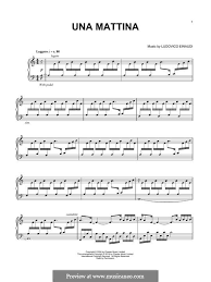 Una Mattina Von L Einaudi Noten Auf Musicaneo — «una mattina (the intouchables ч.01)». fur klavier