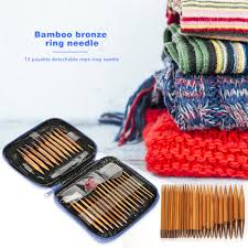 Because different countries may use different numbers for the same size knitting needles, it's important to always check which type of pattern you're using and that you're using the correct size needles. Needlecrafts Yarn 13 Sizes Interchangeable Aluminium Circular Crochet Knitting Needle Set Case Crafts Gefradis Fr