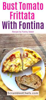 Burst Tomato Frittata With Fontina And Basil Oil Breakfast Recipes Easy Tomato Frittata Healthy Breakfast Recipes Easy