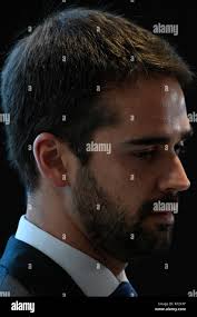 Le gouverneur de Rio Grande do Sul, Eduardo Leite au cours de la conférence  de presse sur l'entretien des états et municipalités dans la réforme des  retraites, en discussion au Congrès. (Photo