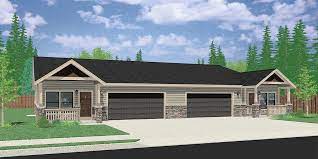 House plans with breezeway or fully detached garage. One Story Ranch Style House Home Floor Plans Bruinier Associates