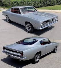 Image result for Silver 1967 Barracuda