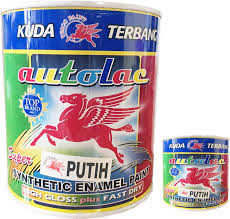 .cat kayu khusus eksterior dengan fitur tahan cuaca dan memiliki daya rekat film yang kuat. Cat Minyak Kuda Terbang Autolac Synthetic