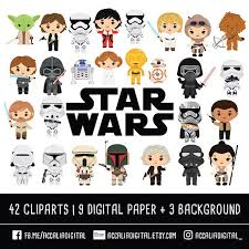 Space Wars Clip Art Bundle Space Wars Sticker Space Etsy Art Bundle Star Wars Cartoon Star Wars Art