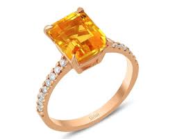 Tansanitohrhänger in 750 weissgold im oktagonschliff. Oktagon Schliff Citrin Diamanting In 585er 14 Karat Rotgold