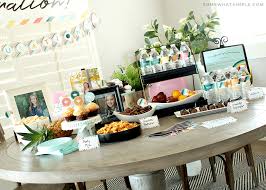 The finger foods can be as simple or as elegant as the host prefers. Graduation Party Printables From Somewhatsimple Com