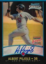 Once he retires and enters the hof on his first year of eligibility his rookie cards are going to explode in value (in other words start buying his rookie cards now and. Albert Pujols Rookie Card Countdown And Ranking His Most Valuable Rcs