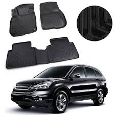 All Weather Floor Mats For Honda Crv 2017 2018 2019 Tpe Rubber In 2020 Rubber Floor Mats Rubber Flooring Floor Mats