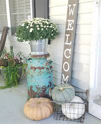 The most common thing on each porch is greenery, so choose your favorite plants and decorate your porch with them using original planters. Front Porch Ideas For Fall The Honeycomb Home