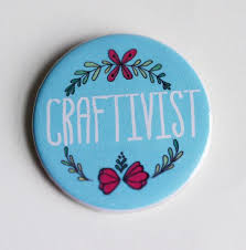 craftivist punk feminist pin feminist pins etsy geek jewelry