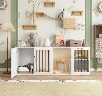 FUFU&GAGA Large Cat House Wooden Litter Box Enclosure ...