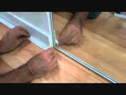 How To Lay A Laminate Wood Floor Installing Trim Near A Closet Door Joeknows Youtube Channel Lots Of Helpful T Wood Laminate Flooring Wood Laminate Flooring