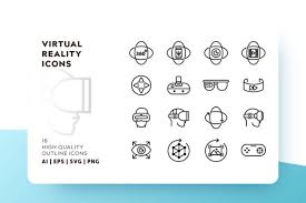 Download Virtual Reality Icon Pack Graphic By Goodware Std Creative Fabrica PSD Mockup Templates
