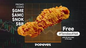 It also generated a ton of memes, which is why we're here. Popeyes Gets In On Gamestop Stock Phenomenon With Free Tendies For Populist Traders