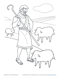 Supercoloring.com is a super fun for all ages: Bible Coloring Pages For Kids The Shepherd Tends His Flock