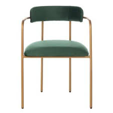 Safavieh Camille Malachite Green Gold Accent Chair Set Of 2 Ach6201c Set2 The Home Depot Accent Chair Set Side Chairs Gold Accent Chair