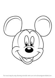 Learn How To Draw Mickey Mouse Face From Mickey Mouse Clubhouse Mickey Mouse Clubhouse Step By Step Drawing Tutorials