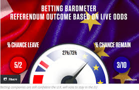 brexit odds what do bookies say does it matter mishtalk