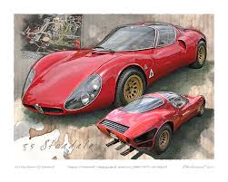 Image result for Rosso Chiaro Pin 1967 Alfa-Romeo