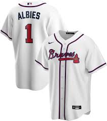 The best selection of authentic atlanta braves jerseys is at atlanta braves shop. Nike Men S Replica Atlanta Braves Ozzie Albies 1 White Cool Base Jersey Dick S Sporting Goods